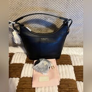 Radley London Peregrine Road Black Leather Shoulder Bag NWTS!